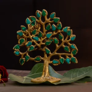 Mosaic Small Kalpavriksha Tree of Life in Brass